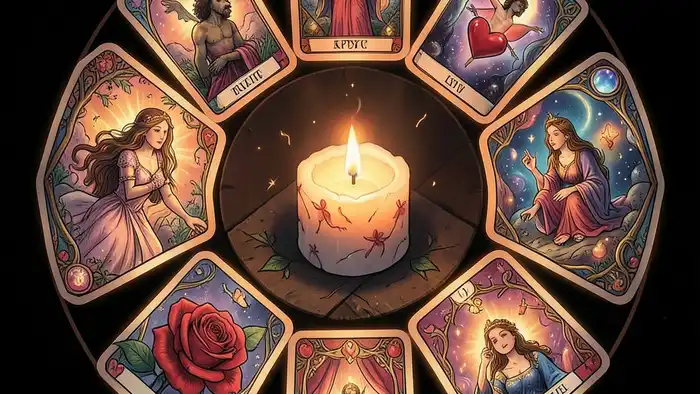Расклад Таро «круг» на приворот – изображение круга карт