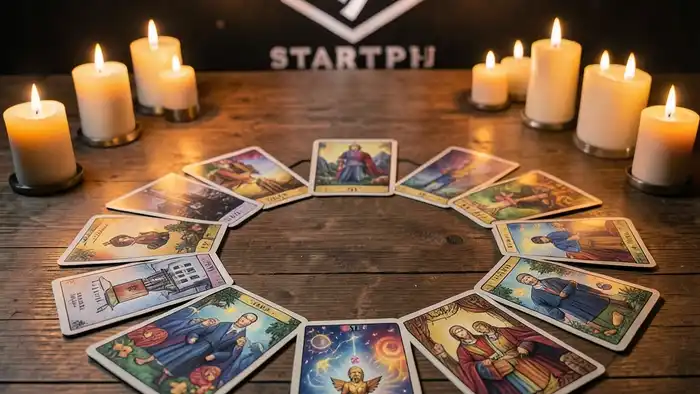Расклад Таро «круг» на стартап – визуальное изображение