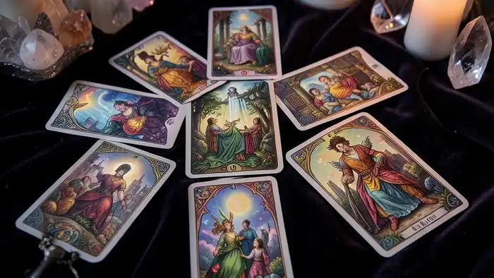 Расклад Таро квадрат с позициями: ситуация, состояние, влияние, исход