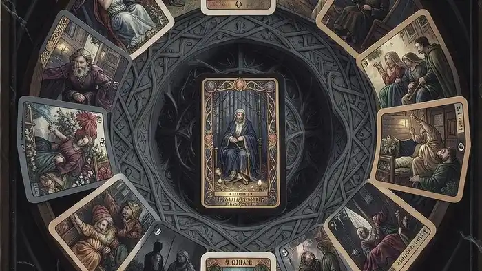 расклад таро лабиринт на квалификацию схема 13 позиций