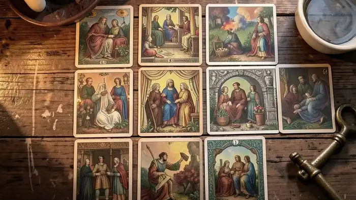 Расклад Таро "лабиринт" на потерянную вещь — схема из 9 карт в форме квадрата