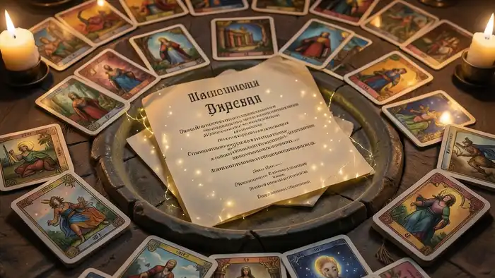 Расклад Таро лабиринт на сертификат – изображение лабиринта из карт