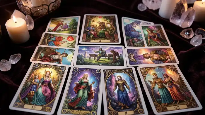 Расклад Таро "лента Мёбиуса" на отношения с матерью — схема из 7 карт, образующих бесконечный цикл, показывающий, как материнское влияние повторяется через поколения