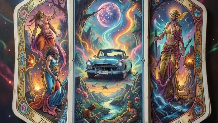 Таро лента Мёбиуса на покупку машины – иллюстрация