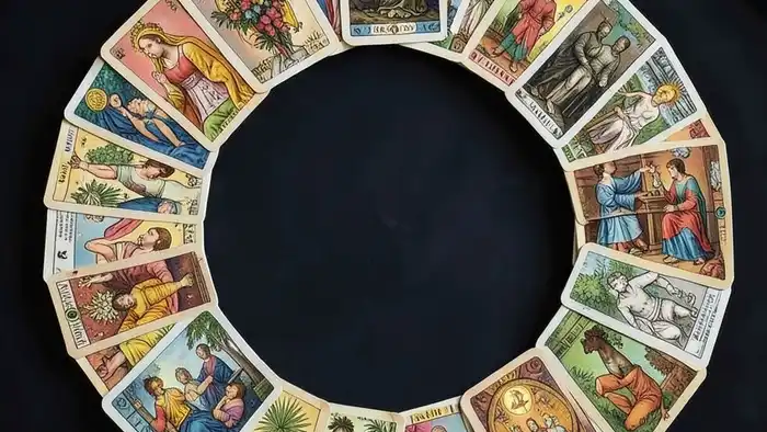 Расклад Таро "лента Мёбиуса" на права — схема из семи карт, образующих бесконечную петлю