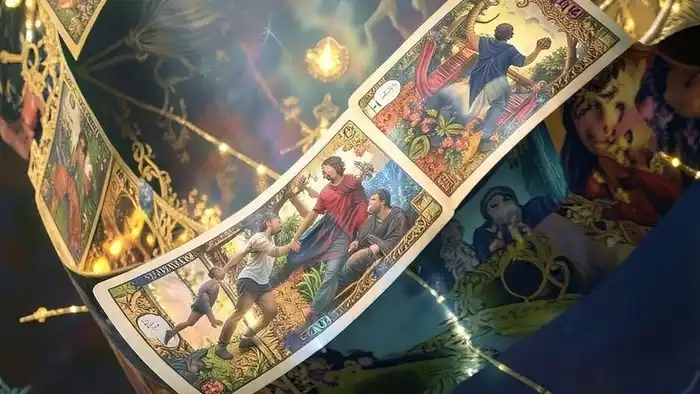 Расклад Таро "лента Мёбиуса" на шанс — схема из семи позиций, отражающая скрытые циклы судьбы