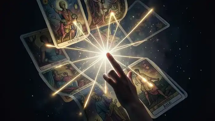 Расклад Таро "лента Мёбиуса" на вахту — схема из 8 карт, соединённых в бесконечном цикле