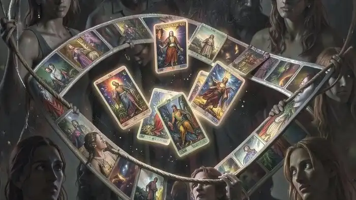 Расклад Таро "Лента Мёбиуса" на завистников — схема карт и энергетических петель, отражающих внутреннюю тень