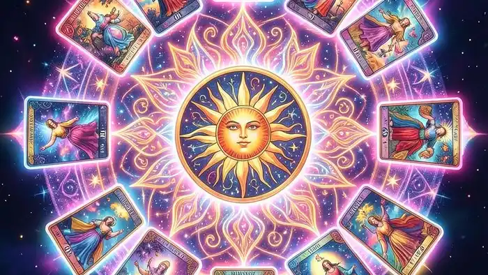 Расклад Таро «мандала» на 2026 год — изоб��ажение мандалы из карт таро