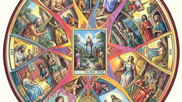 расклад Таро "мандала" на ближайшее будущее — схема из 8 позиций и центральной карты