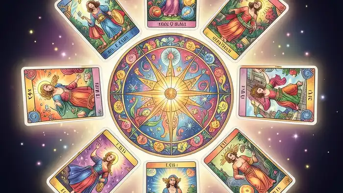 Расклад Таро «мандала» на блоки – визуальная схема