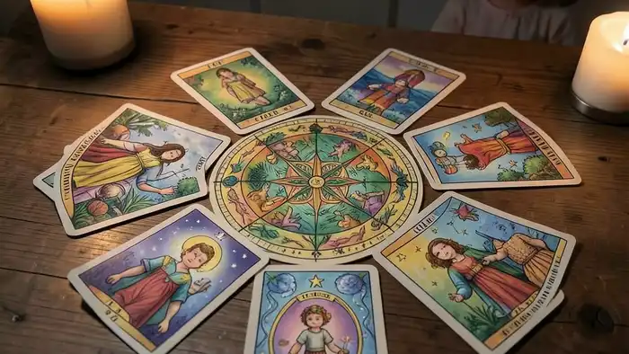 Расклад Таро «мандала» на детей – визуальная схема расклада