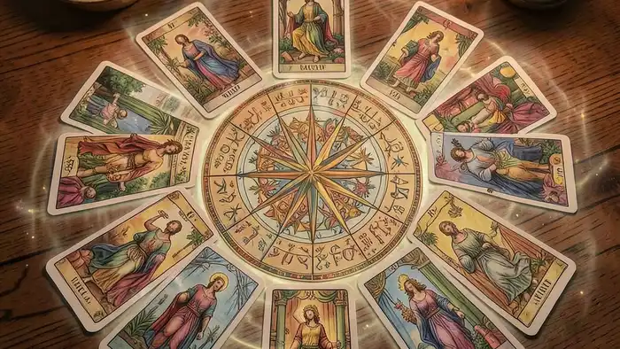 Расклад Таро «мандала» на компенсацию – изображение мандалы из карт Таро