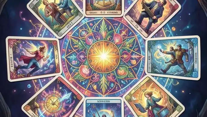 Расклад Таро «мандала» на конкуренцию – визуальное представление