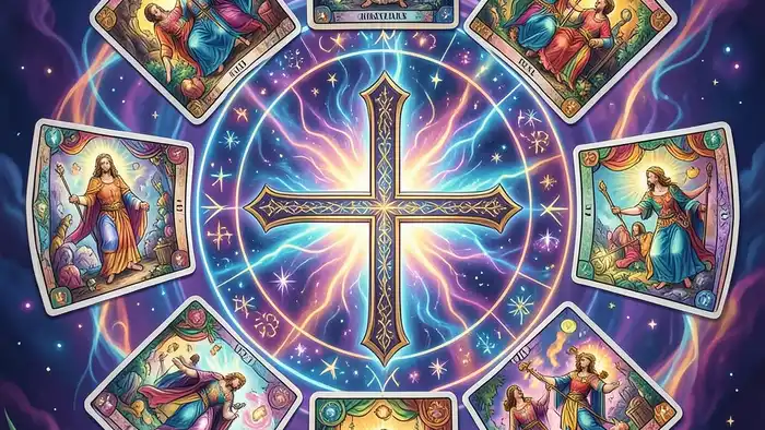 Расклад Таро «мандала» на крестного – изображение расклада
