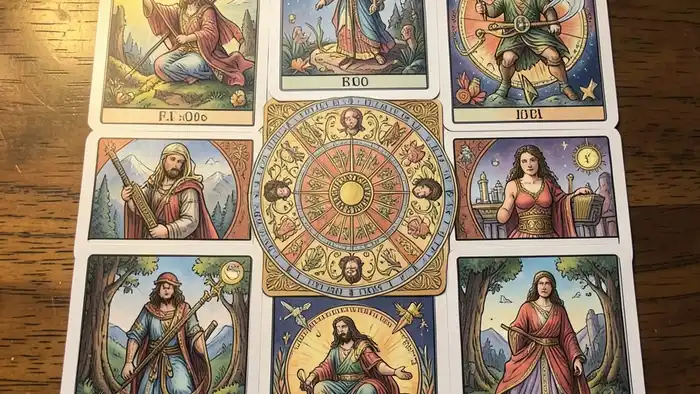 Расклад Таро «мандала» на штраф – визуальное изображение