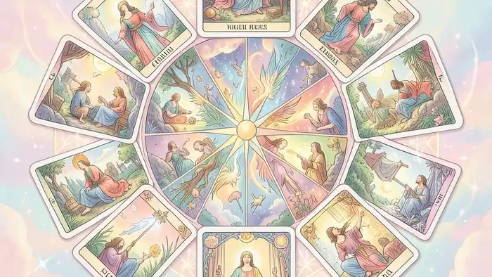 Расклад Таро «Мандала» – изображение круга из девяти карт, символизирующего карьерный выбор