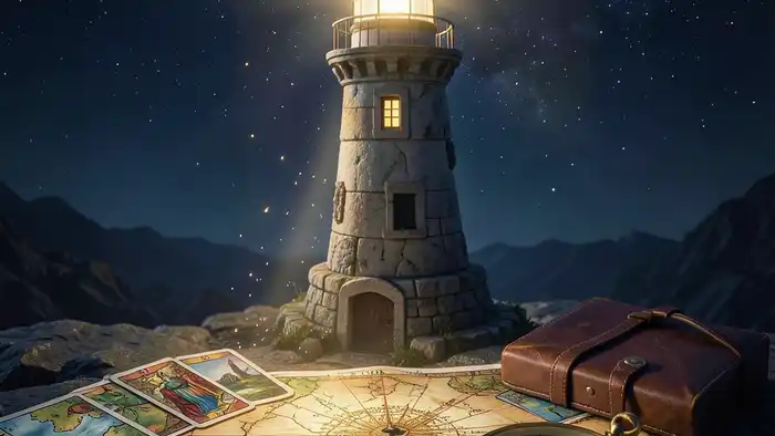 Расклад Таро «маяк» на командировку – символический маяк из карт