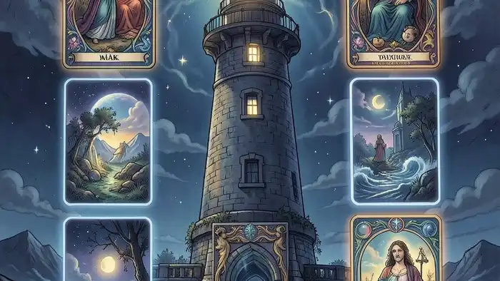 Расклад Таро «маяк» на зависимость от партнёра – визуальная схема