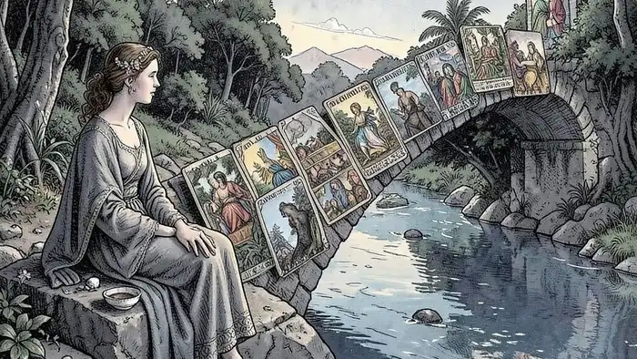 Расклад Таро "мост" на алименты и деньги — схема позиций и символика карт