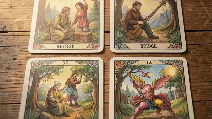 Расклад Таро «мост» на курсы – визуальная схема