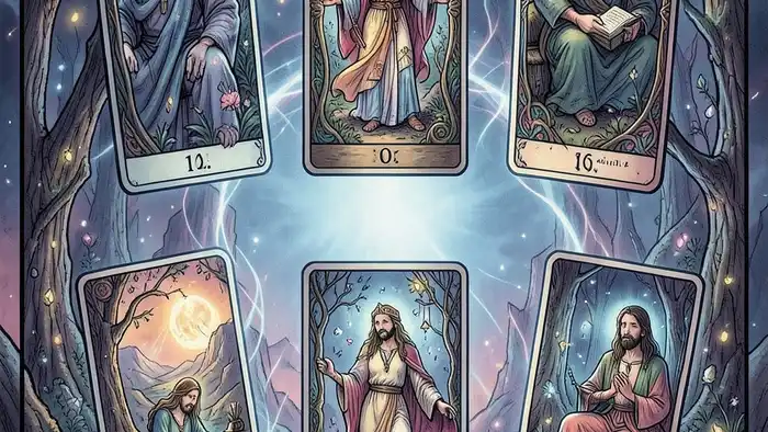 Расклад Таро «мост» на разлуку — визуальная схема