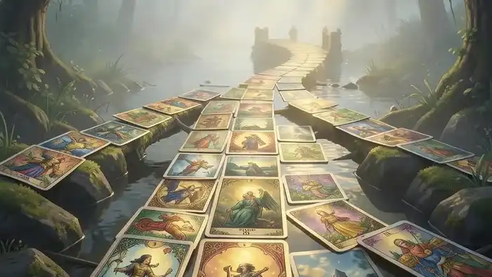 Расклад Таро «мост» на смысл жизни — визуальная метафора моста из карт