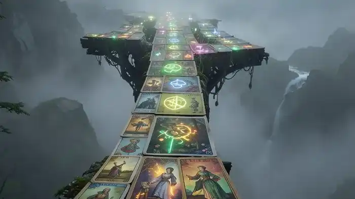 Расклад Таро "мост" на таланты — изображение моста из карт