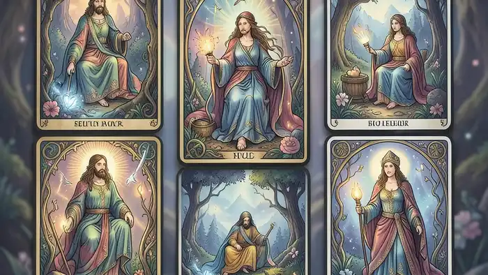 расклад Таро «мост» на тайного поклонника – визуальная схема