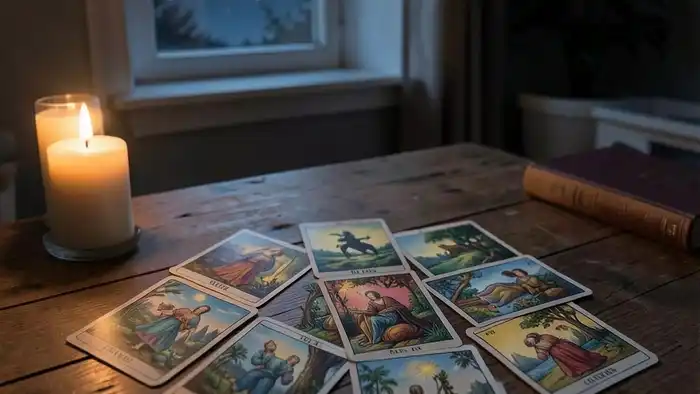 Расклад Таро на 10 карт для бессонницы, ночная атмосфера