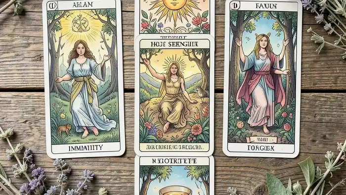 Расклад Таро на 10 карт на иммунитет – изображение карт и символов защиты