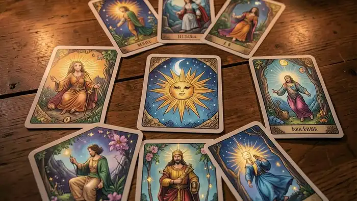 Расклад Таро «на 10 карт» на менторство – карты Таро на столе