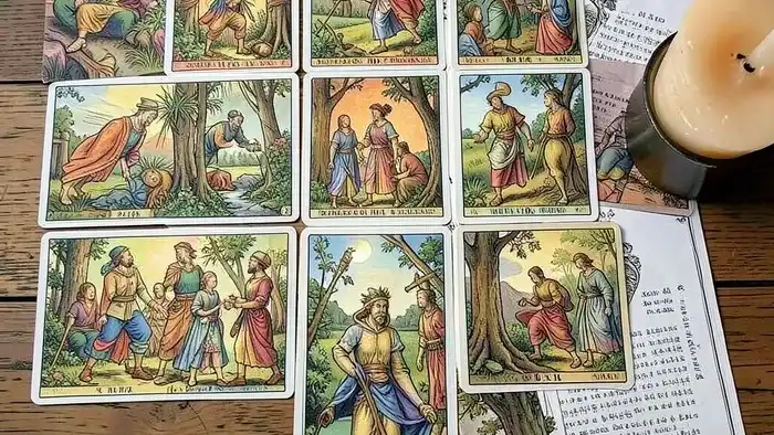 Расклад Таро на 10 карт на штраф – визуальное изображение