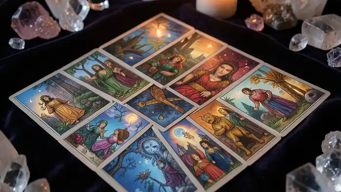 Расклад Таро на 10 карт на ухажера — полная схема с интерпретацией каждой позиции