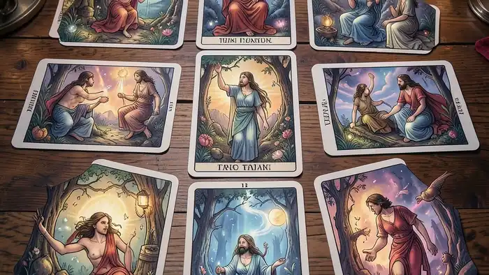 Расклад Таро на 12 карт для анорексии – изображение