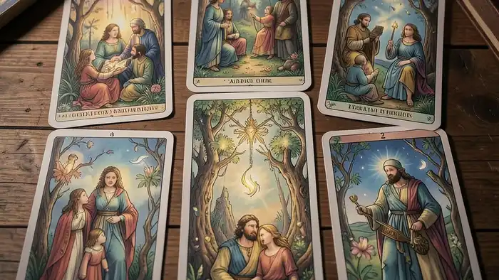 Расклад Таро на 12 карт – семейные отношения