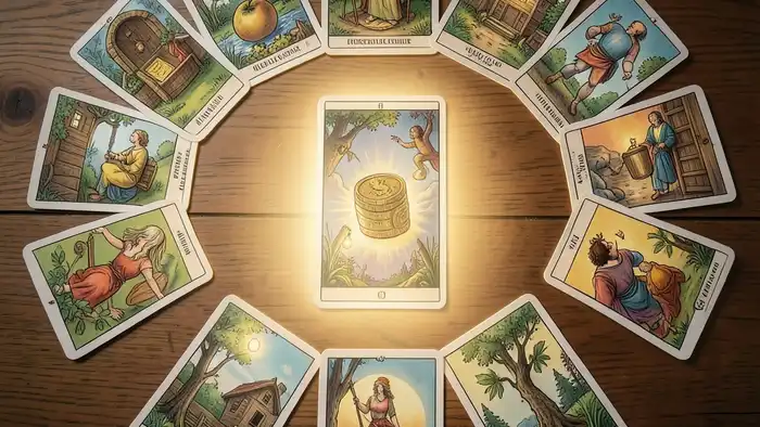 Расклад Таро на 12 карт финансовой подушки изображение