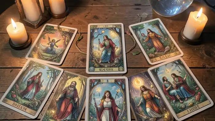 Расклад Таро «на 12 карт» – визуальное изображение