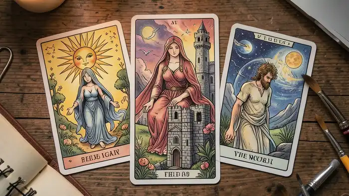 Расклад Таро на 5 карт – визуализация творческого проекта