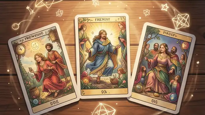 Расклад Таро на 5 карт на дружбу – изображение карт дружбы