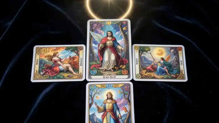 Расклад Таро на 5 карт на венец безбрачия — визуальная иллюстрация