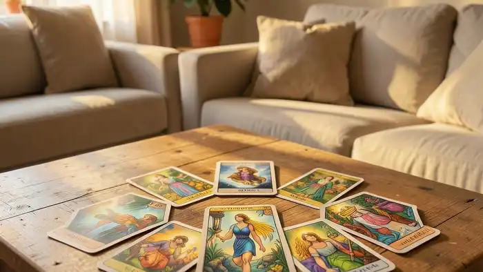расклад Таро на 7 карт на гармонию в доме, уютная гостиная