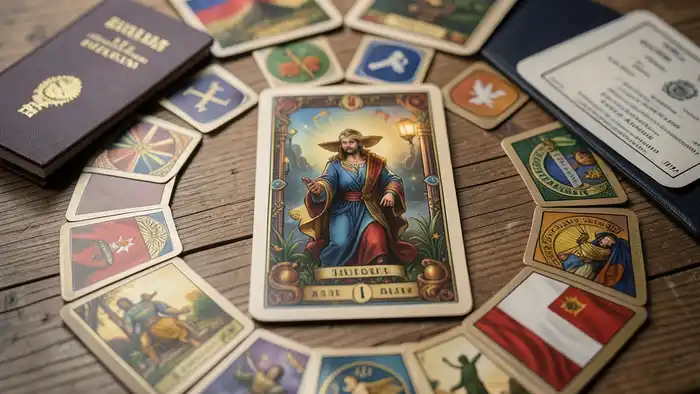 Расклад Таро «на одну карту» на гражданство, карта с символикой гражданства