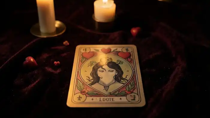 расклад Таро на одну карту на любовницу, карта с символом сердца