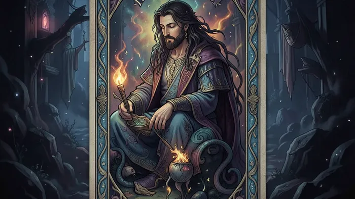 Расклад Таро на одну карту на повышение — карта Император на рабочем столе