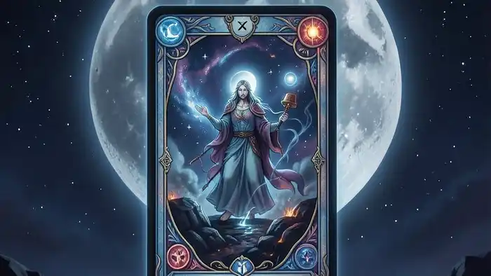 Расклад Таро на одну карту на затмение — карта под светом затмения