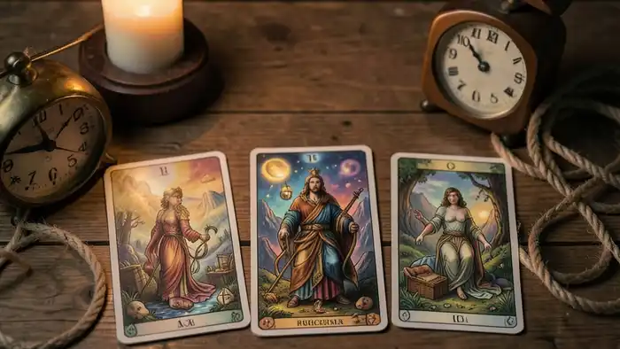 Расклад Таро на 5 карт для прокрастинации, символы времени и препятствий