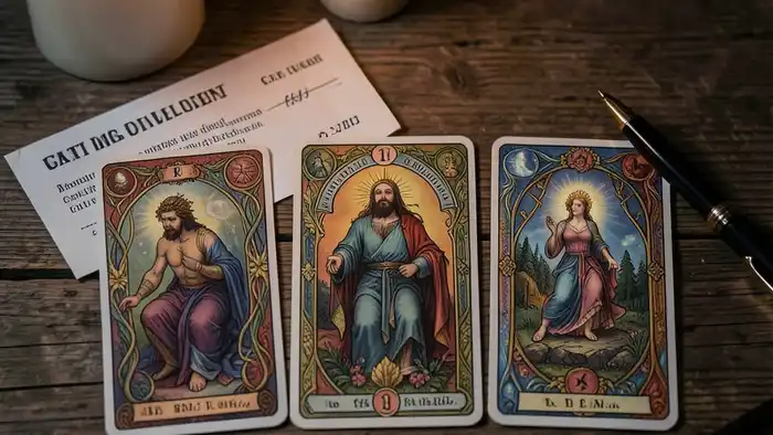 Расклад Таро «на три карты» кредит