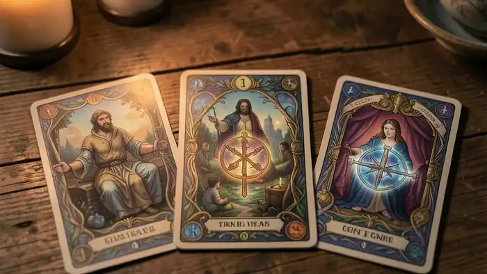 расклад Таро на три карты на диагноз изображение