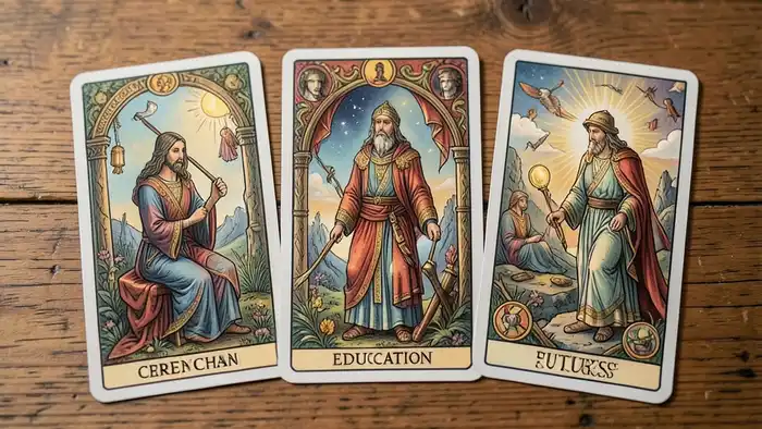 расклад Таро на три карты для переподготовки – карта пути к новой карьере